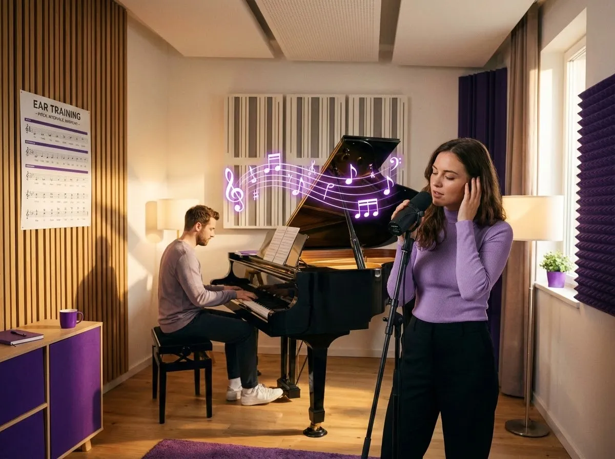 Imagen ilustrativa de práctica vocal